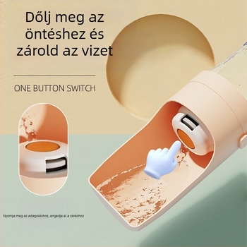 Összecsukható, hordozható kutya vízcsésze – műanyag pohár ivásra, sétákhoz