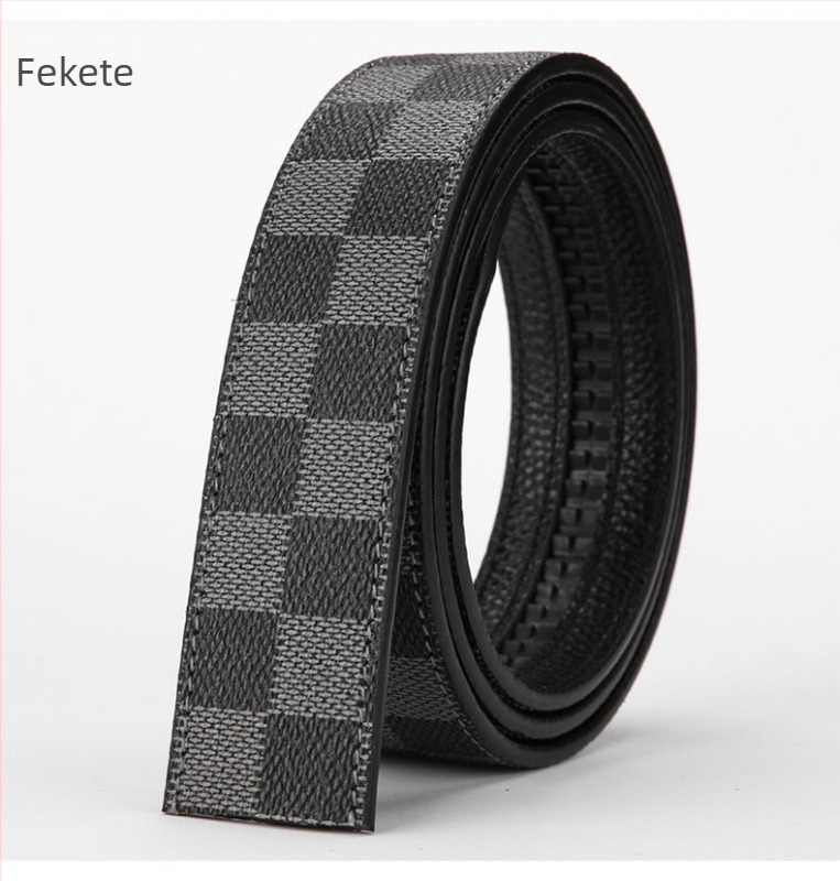 Férfi öv valódi bőrből, felsőréteg borjúbőr, automata csat, ötvözet csat, szélesség 2–4 cm