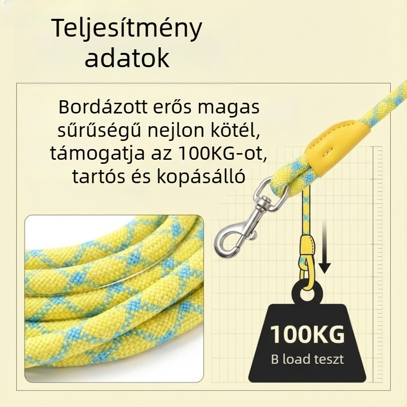 Kutyapóráz – nylonból, rögzített hosszúságú, modell A2145, Yichong márka