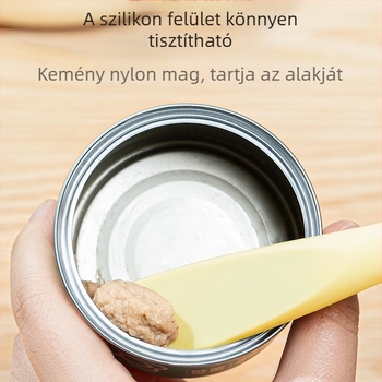 Hosszú nyélű macska konzervkanál — szilikon, etető, konzervnyitó (Szilikon; Hosszú nyél; Konzervnyitó; Etető)