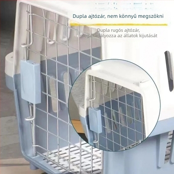 Macskaszállító táska, műanyag, 3 kg kapacitás, közepes merevség