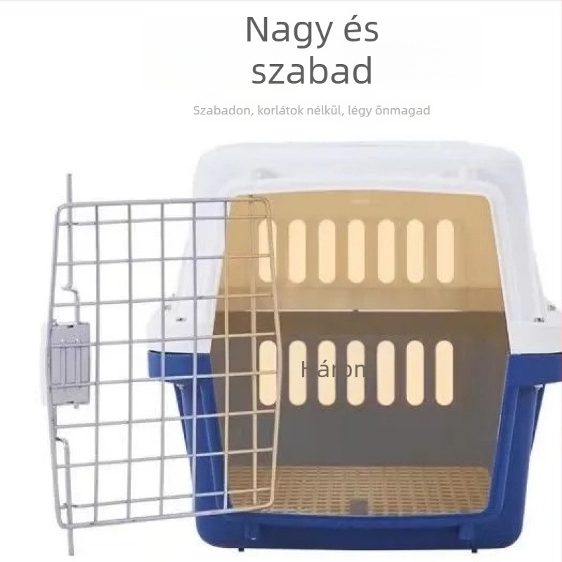 Macskaszállító táska, műanyag, 3 kg kapacitás, közepes merevség