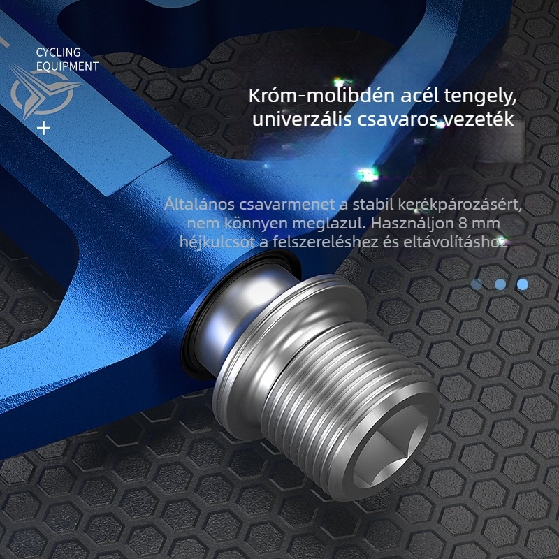 ROCES alumínium ötvözet pedálok országúti kerékpárhoz reflektorral