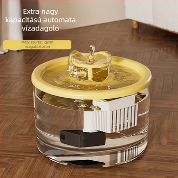 Automata vízadagoló macskáknak, keringő vízzel, csendes működés