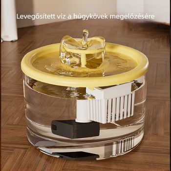Automata vízadagoló macskáknak, keringő vízzel, csendes működés