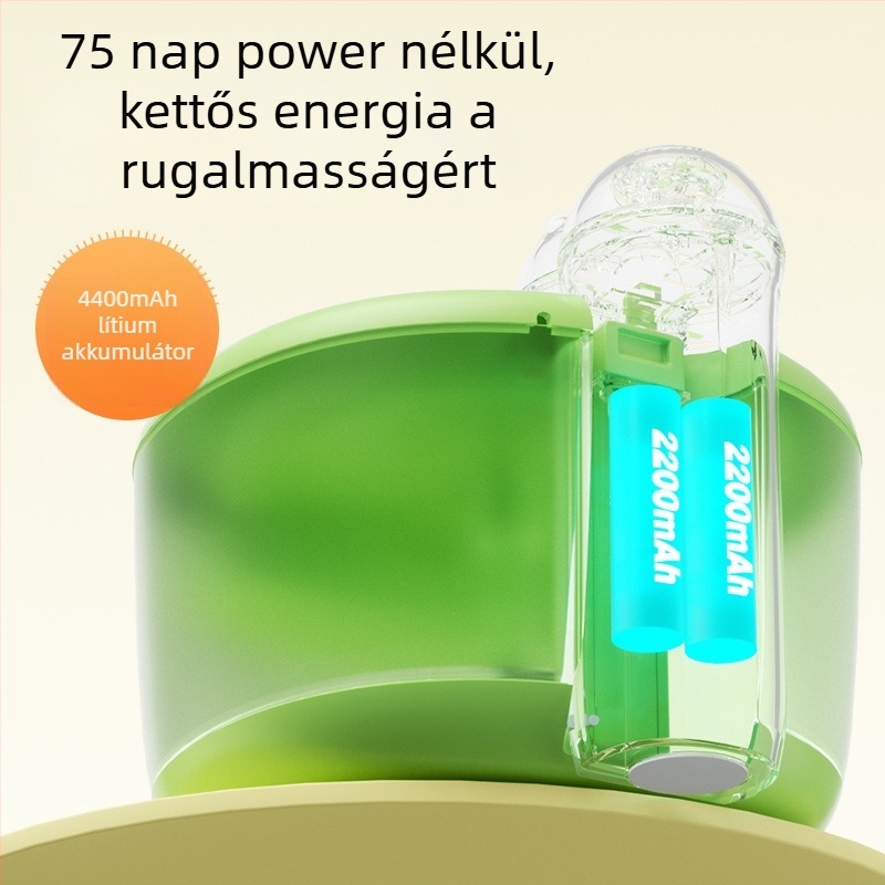 Aiwo macska vízadagoló automatikus etetéssel, műanyag test, piros vonal érzékelő