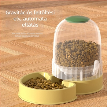 Automata víz- és etetőberendezés macskáknak és kutyáknak, nagy kapacitású, dőlésmentes, szárazon tartja a szájat