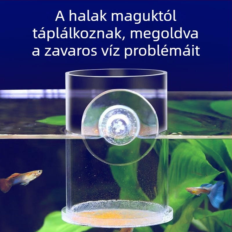 AC-FISH akril akváriumi etető alsó hálóval brine shrimp lárvákhoz – automata etetés