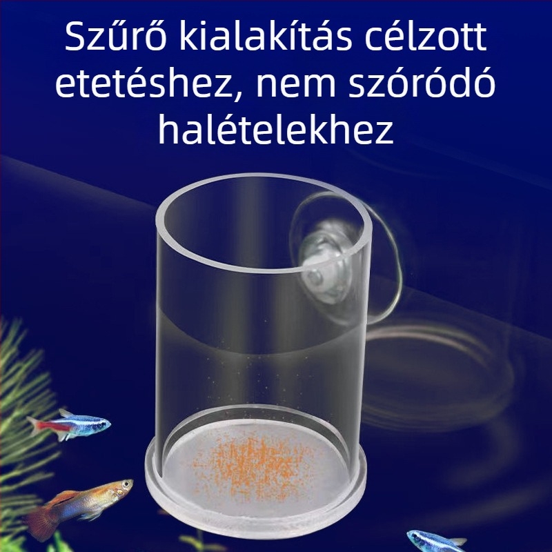 AC-FISH akril akváriumi etető alsó hálóval brine shrimp lárvákhoz – automata etetés