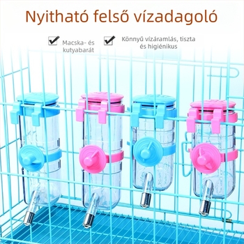 Automatikus, függő kisállat vízadagoló – ABS műanyagból, kutyák és macskák számára