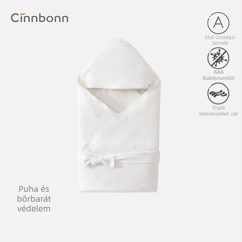Baba pléd 100% pamutból, rajzolt mintával, 0–1 éveseknek, egész éves használatra, A osztályú biztonság