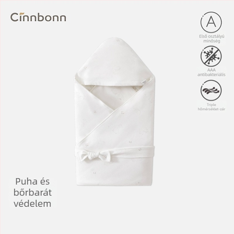 Baba pléd 100% pamutból, rajzolt mintával, 0–1 éveseknek, egész éves használatra, A osztályú biztonság