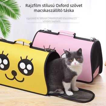 Oxford anyagú, lélegző macskatáska keresztpánttal