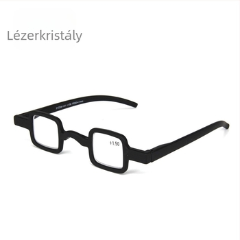 Olvasószemüveg - négyzet alakú keret, gyanta lencsék, anti-radiációs védelem, teljes keret, PC keret, modell AS028