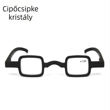 Olvasószemüveg - négyzet alakú keret, gyanta lencsék, anti-radiációs védelem, teljes keret, PC keret, modell AS028