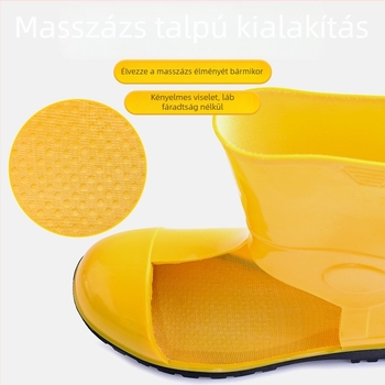 PVC-esőcsizma acélorr és acéllemez, olaj- és sav-bázisálló, alacsony szárú, uniszex felnőtteknek