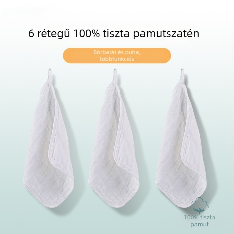 Childhood Genius 6 rétegű géz kendő, pamutból, 5 darabos készlet, babáknak