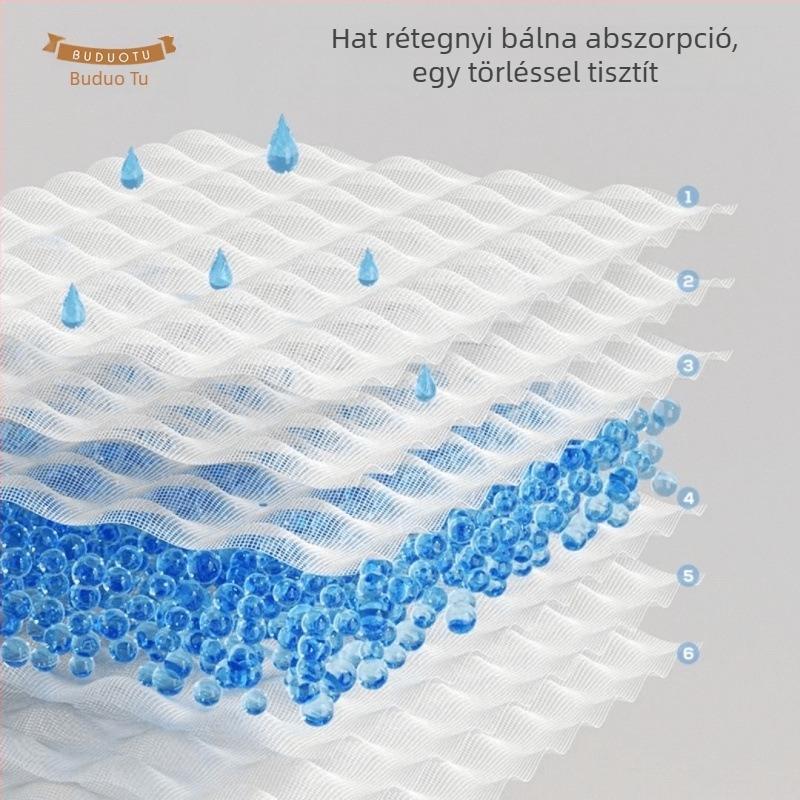 Baba több rétegű gézzel készült négyzet alakú arckendő, 32 szál, 25 g, nedvességfelszívás 0–5 s