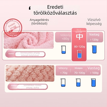Pamut arc törölköző tekeredésmentes, puha és bőrt kímélő, vastag és nedvszívó, 100–120 g