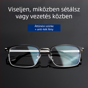 Nagy felbontású progresszív olvasószemüveg, anti-kék fény, ultra könnyű, fáradtságmentes, a távoli és közeli látáshoz
