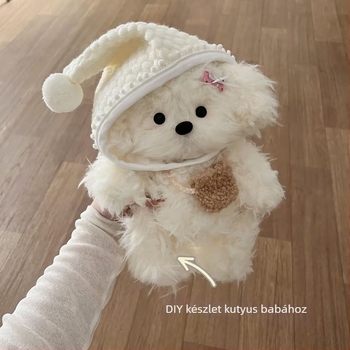Aranyos plüsskutyus – DIY anyagkészlet felvételi funkcióval, kreatív születésnapi ajándék barátnőnek vagy legjobb barátnőnek