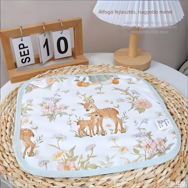 Baba nyálkendő törölköző, keverék bambusz 70% és pamut 30%, 60 g, 40 fonal, fésült fonal, varrás
