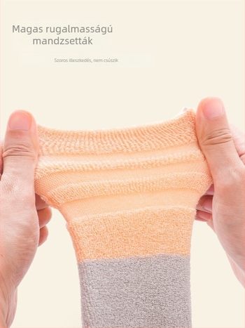Beipesi gyerekeknek hosszú zokni, fleece-betétes belső, uniszex, 1–3 éveseknek, meleg téli-ősz-tavaszi