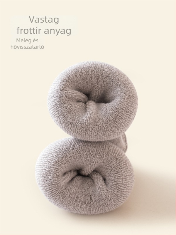 Beipesi gyerekeknek hosszú zokni, fleece-betétes belső, uniszex, 1–3 éveseknek, meleg téli-ősz-tavaszi