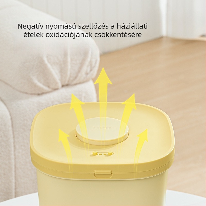 Háziállat eledel tároló, zárható, nedvességálló, macskák és kutyák eledeléhez — Márka Zhenpei, termékkód Htijf7qc, anyag Qita