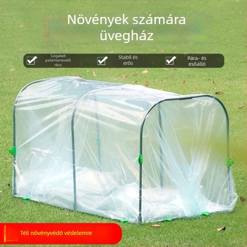 Fűtött műanyag üvegház téli növényvédelmi hőszigeteléssel - Ginnozuru magánmárka
