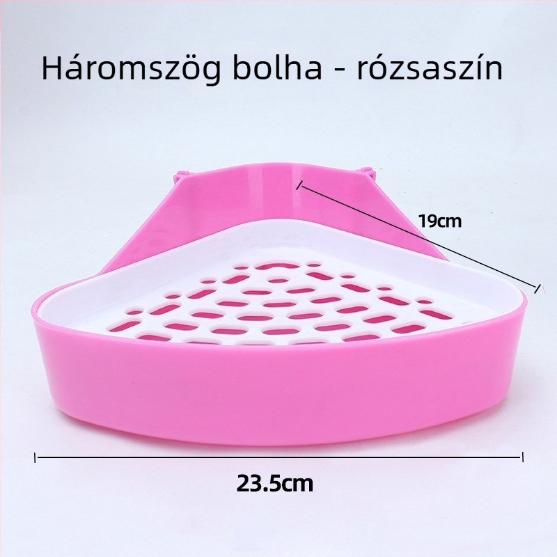 Nyuszi-specifikus nagy vizelet-tálca ketrecekhez, műanyag, Weibi márka, cikkszám T187003, háziállat-odú, eredet Shanghai