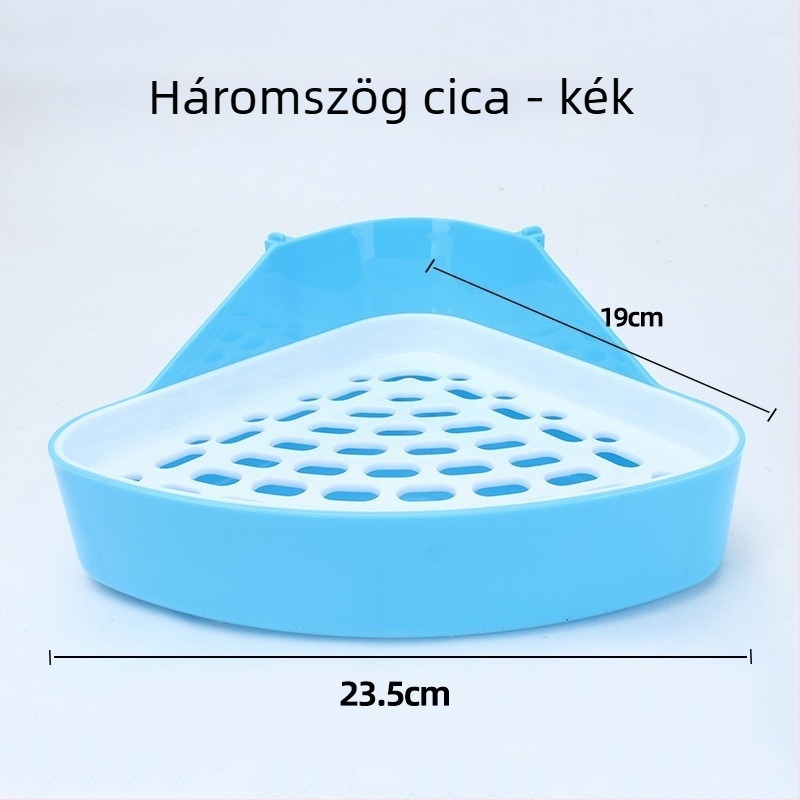 Nyuszi-specifikus nagy vizelet-tálca ketrecekhez, műanyag, Weibi márka, cikkszám T187003, háziállat-odú, eredet Shanghai