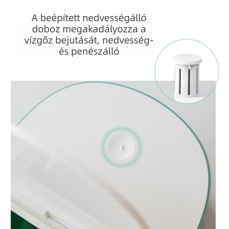 Meifu kutya- és macska élelmiszer-tároló tartály, PP, 6 kg kapacitás, lezárt fedél