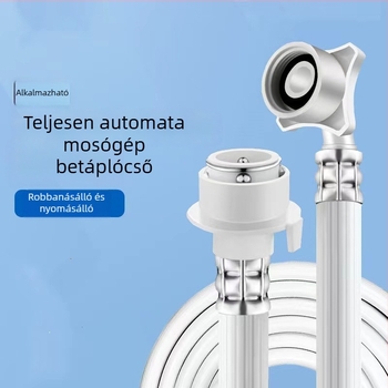 Mosógép beömlőcső PVC, 1,2 bar, 90°C, univerzális telepítés