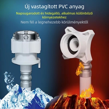 Mosógép beömlőcső PVC, 1,2 bar, 90°C, univerzális telepítés
