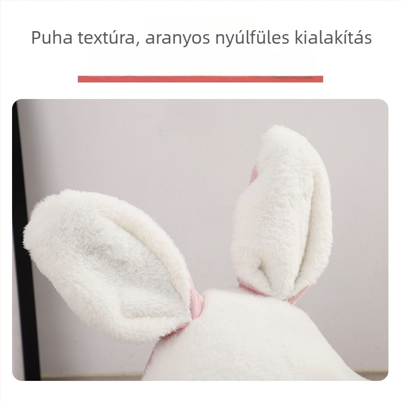 Kutya odú nyuszifüllel, téli meleg, minden szezonra alkalmas, textil anyagú