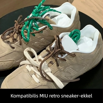 SHDHWC002 cipőfűzők a Miu Samba sportcipőkhöz, kerek stílusú, hossz 100 cm, vastagság 0,5 cm, alkalmas sneakerhez és hétköznapi cipőkhöz.