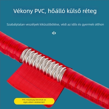 Hullámcsöves rozsdamentes acél vízbeömlő cső bojlerhez, felületi szerelés, 1 MPa, 99°C, Yayier