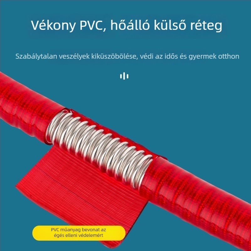 Hullámcsöves rozsdamentes acél vízbeömlő cső bojlerhez, felületi szerelés, 1 MPa, 99°C, Yayier