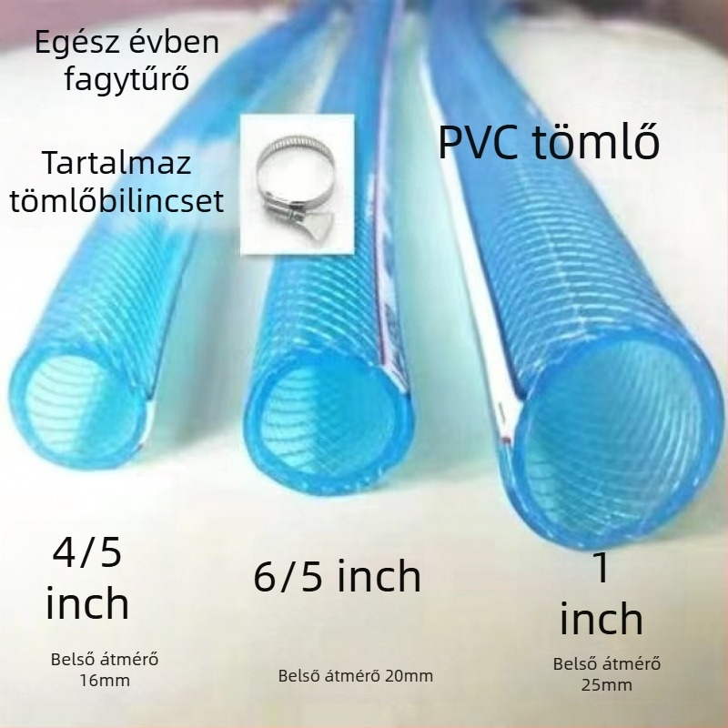 Lágy vízcső antifagyasztó műanyag kivitelben rozsdamentes acél csatlakozóval, modell 1, kígyó bőr textúra, új kínai stílus