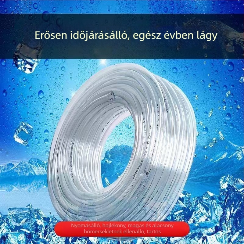 PVC vízszintes cső akváriumhoz, átlátszó vastagított kialakítás, aeráció, CE-tanúsítvánnyal