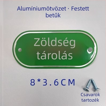 Alumíniumötvözetű konyhai címkészlet nyers és főtt ételek osztályozásához, önragasztó címkék sütői bevonattal, iskolák, kórházak, szállodák és bevásárlóközpontok számára. Eredet: Wenzhou, Kína