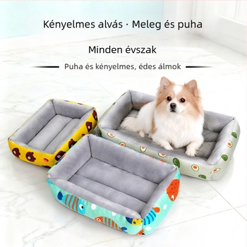 Téli meleg macska- és kutyáknak való kennel-ág és matrac, minden évszakra alkalmas, vastagabb, kis-, közepes és nagytestű kutyáknak