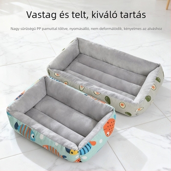 Téli meleg macska- és kutyáknak való kennel-ág és matrac, minden évszakra alkalmas, vastagabb, kis-, közepes és nagytestű kutyáknak