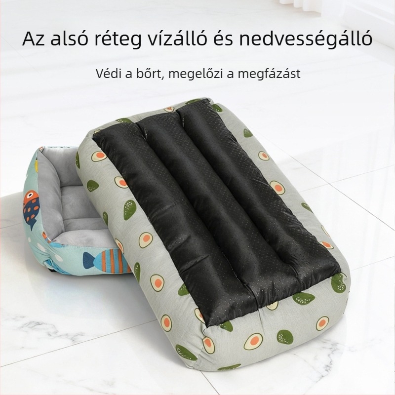 Téli meleg macska- és kutyáknak való kennel-ág és matrac, minden évszakra alkalmas, vastagabb, kis-, közepes és nagytestű kutyáknak