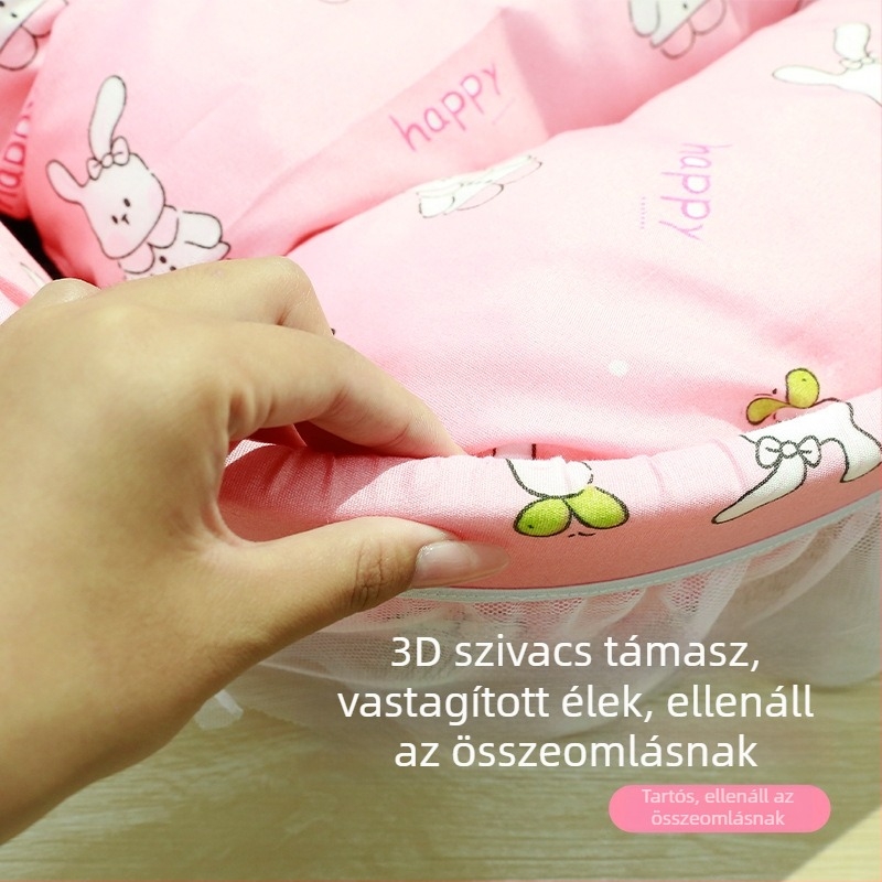 Minden évszakos macska- és kutyafészek, csipkés hercegnő-stílusban