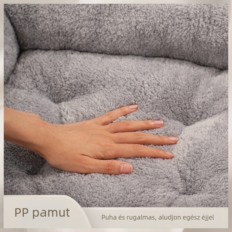 Négyzet alakú állat odú – minden évszakban beltéri alvóhely macskáknak, PP pamut töltés