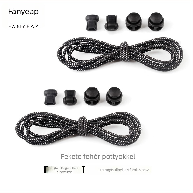 Panyi elasztikus kör alakú cipőfűzők csomózás nélkül, A1P60, tavaszra