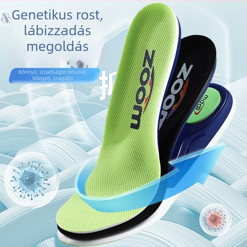 Sport talpbetét ív-támogatással, PU ütéscsillapító anyag, TPU tartókeret, teljes talp, modell 5200