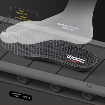 Futó talp szénlemezzel és TPU-kerettel – ortopédikus teljes talp, modell 5207-2, alkalmas sportcipőkhöz, bakancsokhoz, hétköznapi és munkacipőkhöz